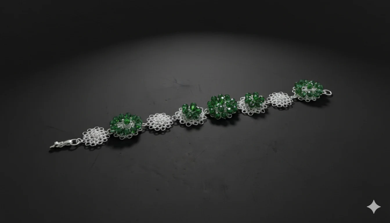 Pulsera Botón Verde Botella