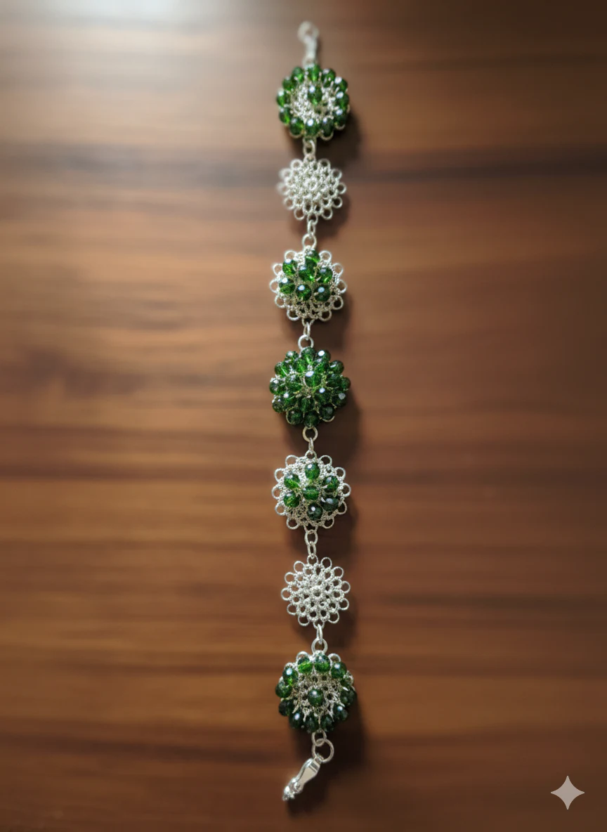 Pulsera Botón Verde Botella