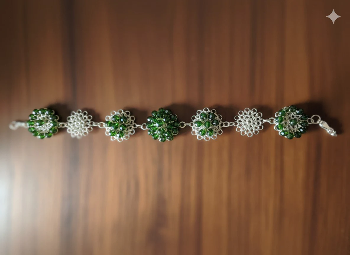 Pulsera Botón Verde Botella