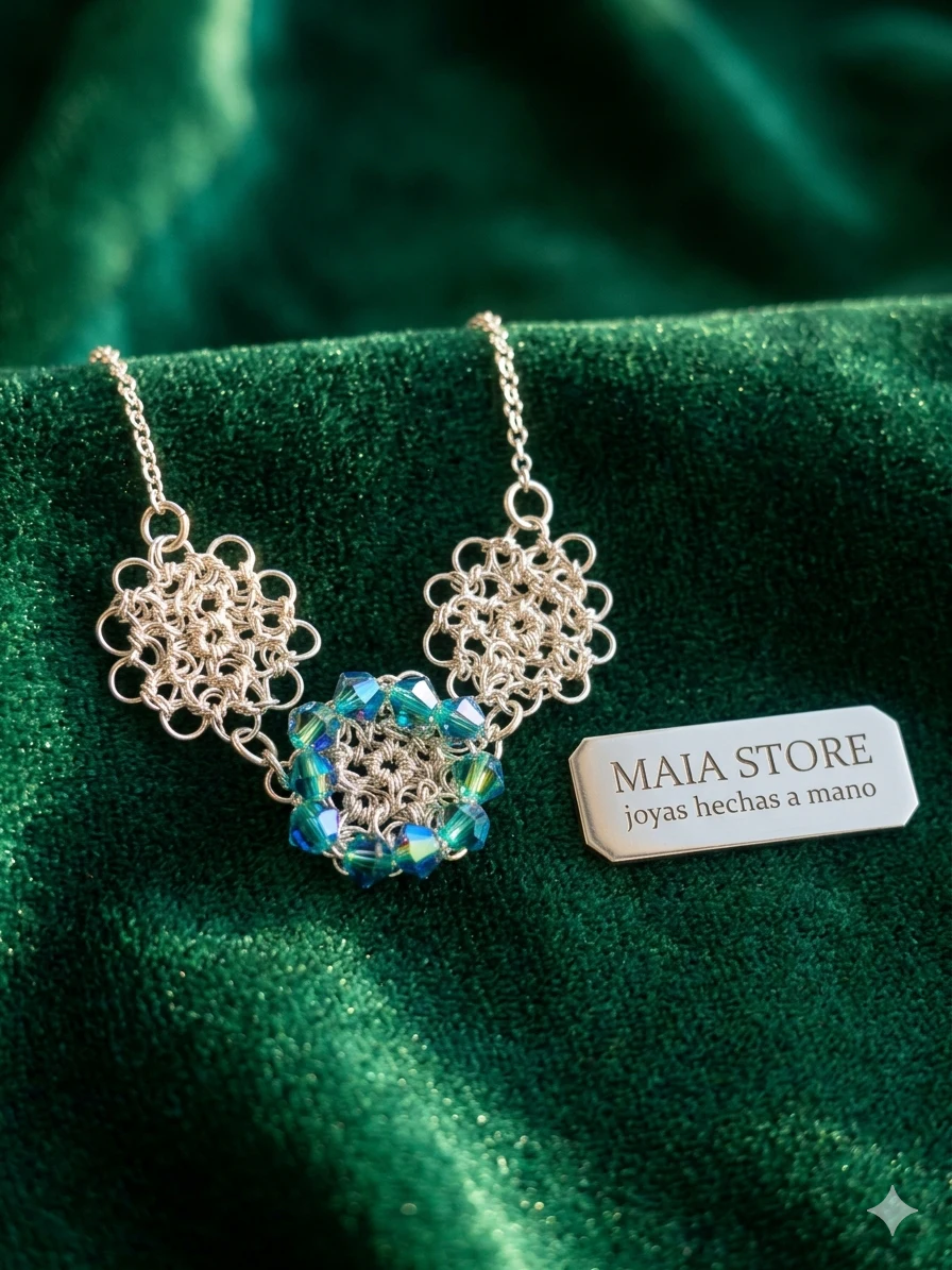 Collar María Swarovski Turquesa